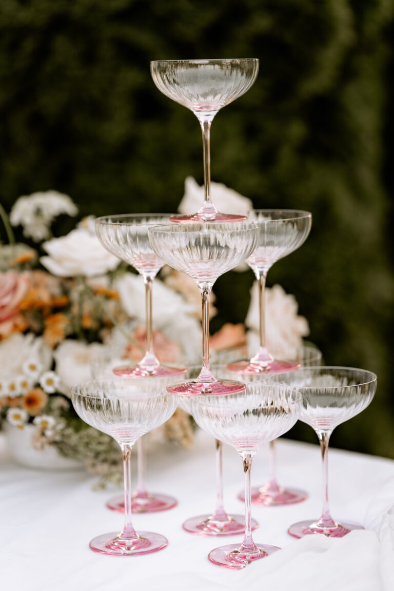 rosé summer wedding