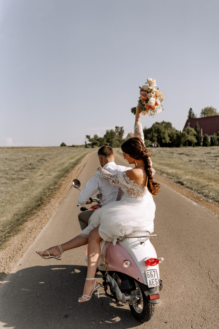 rosé summer wedding